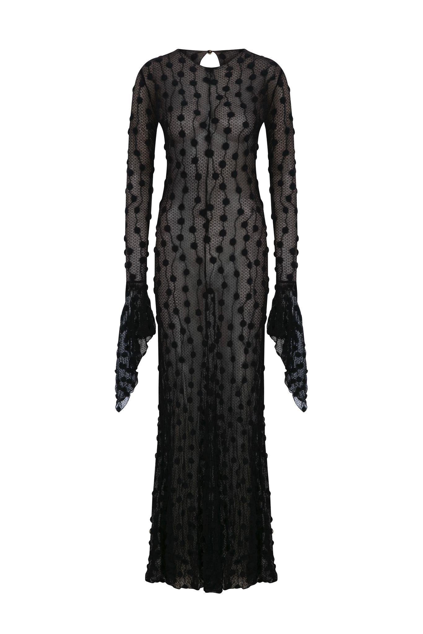 debbies dresses Debbie Floral Rhinestone Mermaid Formal Dress