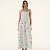 Summer Turquoise Maxi Dress