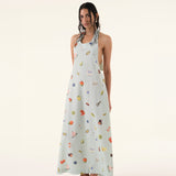 Summer Turquoise Maxi Dress