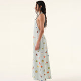Summer Turquoise Maxi Dress