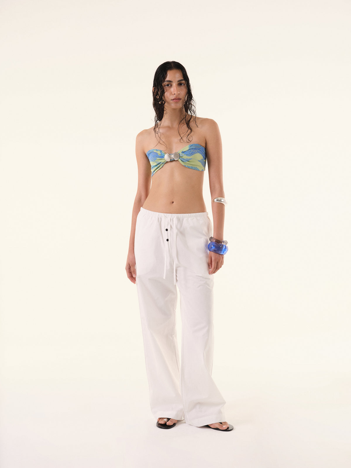 Monica White Trousers
