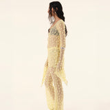 Yellow Debbie Lace Trousers