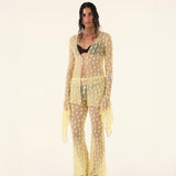 Yellow Debbie Lace Trousers