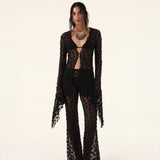 Black Debbie Lace Top