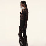 Black Debbie Lace Top