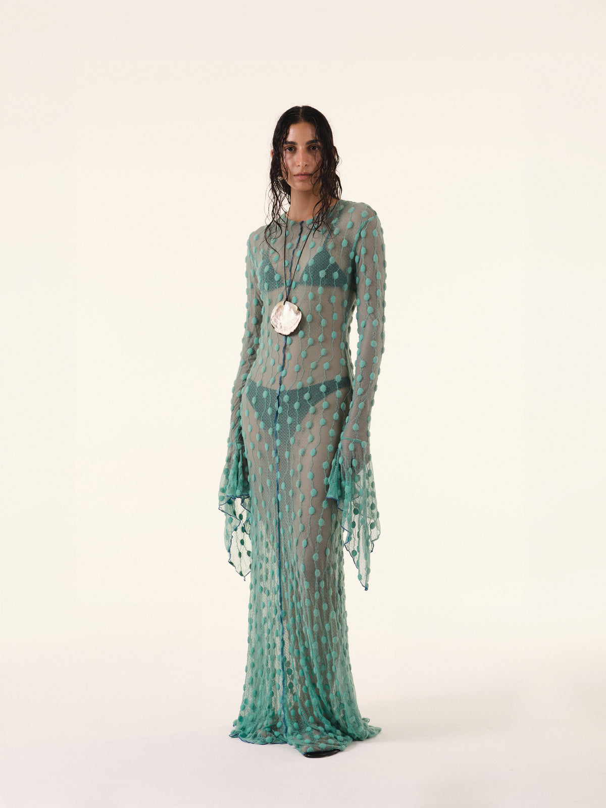 Green Debbie Lace Dress