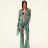 Green Debbie Lace Trousers