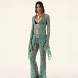 Green Debbie Lace Trousers