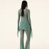Green Debbie Lace Trousers