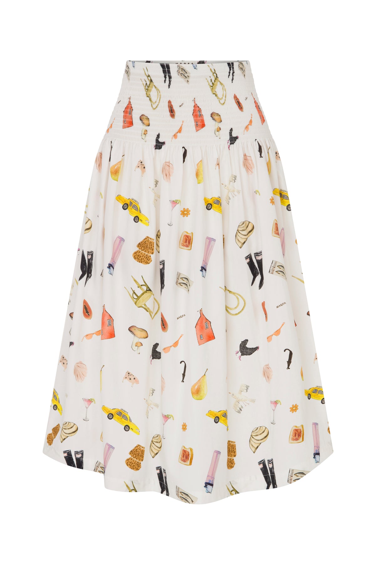 White mixed skirt
