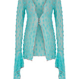 Tiffany Blue Green Debbie Lace Top