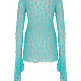 Tiffany Blue Green Debbie Lace Top
