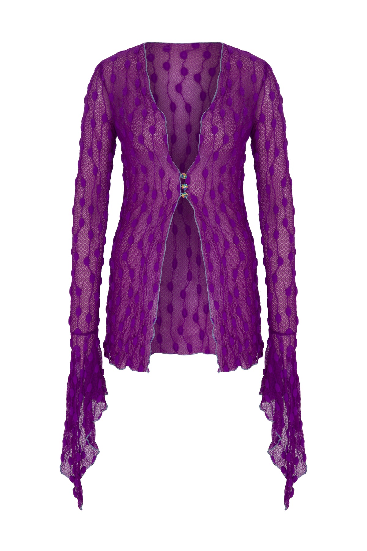 Purple Debbie Lace Top