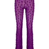 Purple Debbie Lace Trousers