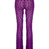 Purple Debbie Lace Trousers