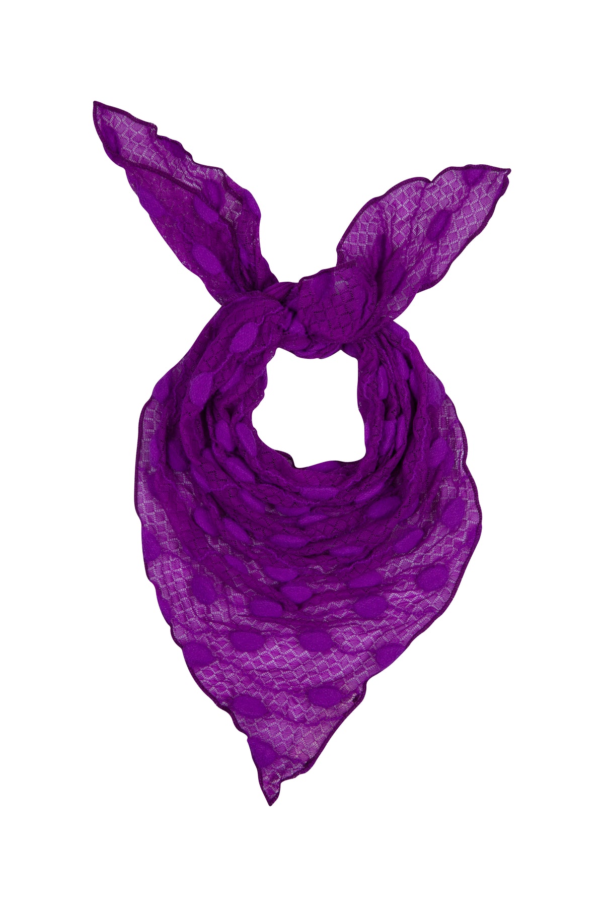 Purple Debbie Lace Scarf