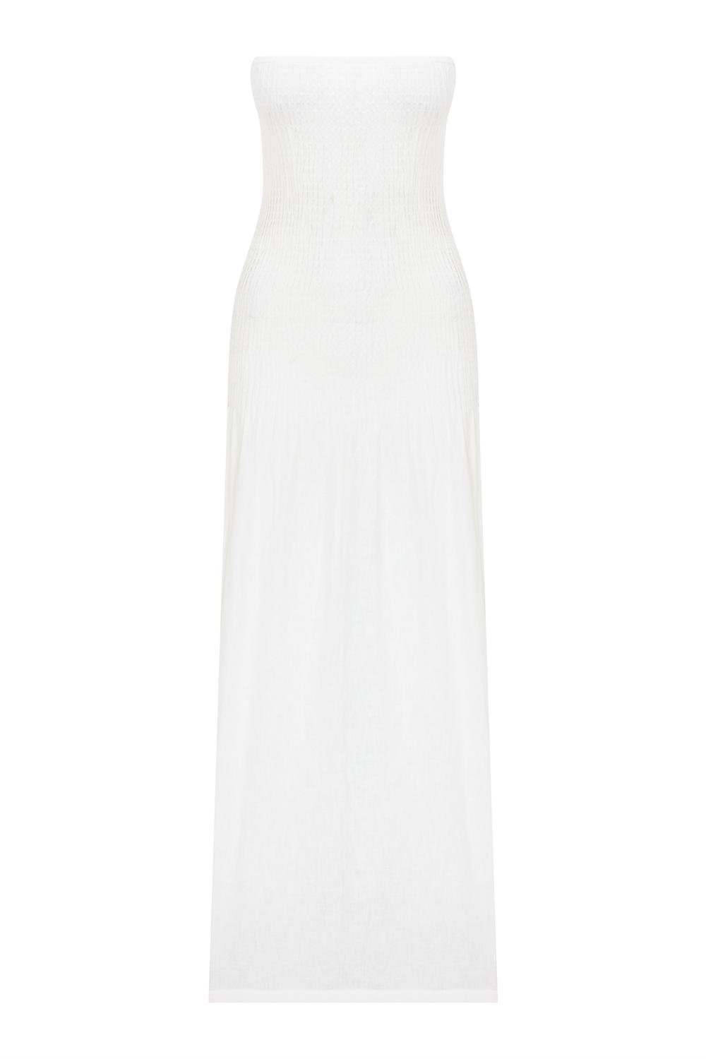 White Linen Dress