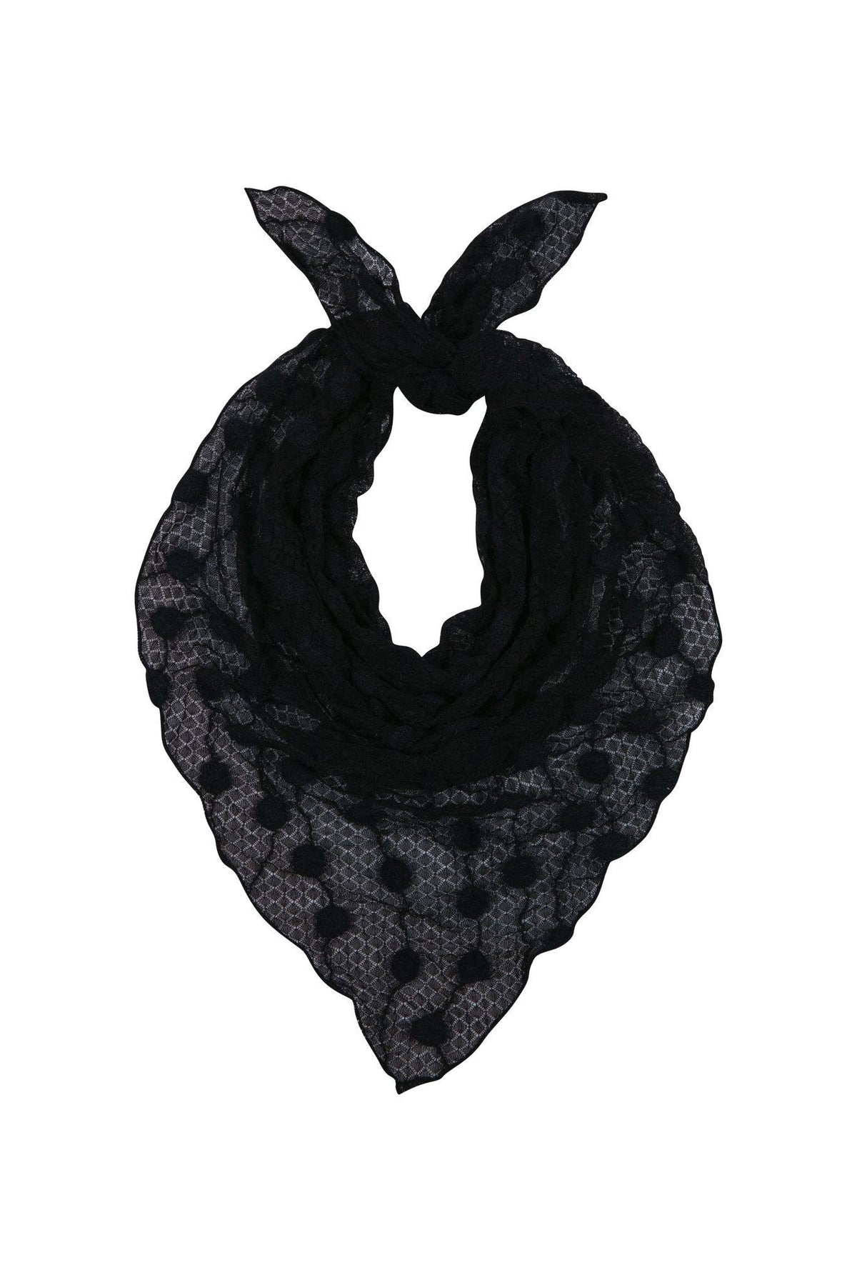 Black Debbie Lace Scarf
