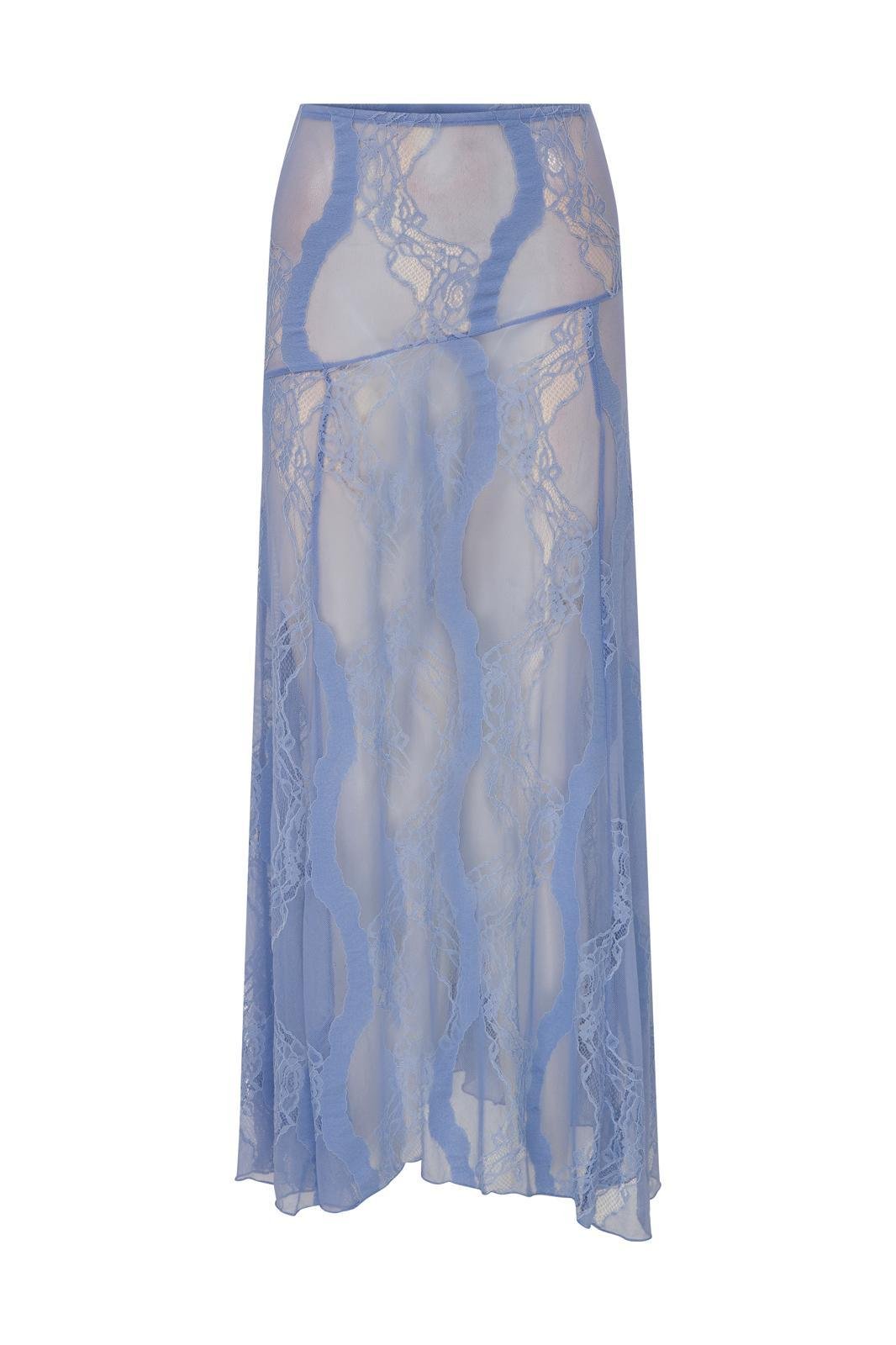 Blue Lace Skirt