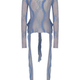 Blue Lace Top