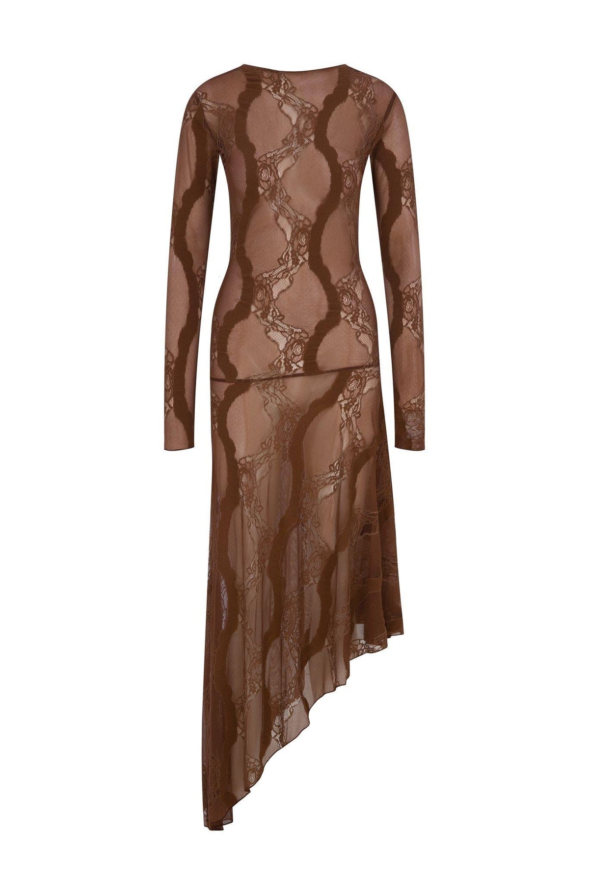 Mocha Mousse Lace Dress