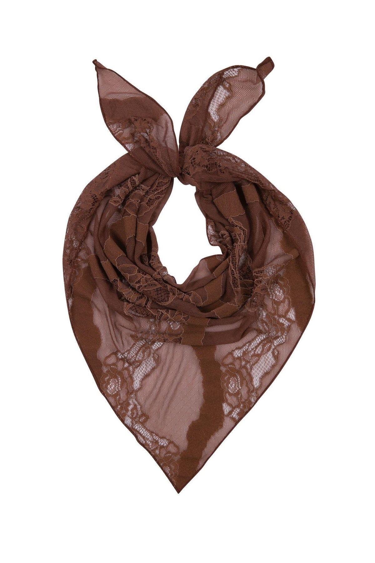 Mocha Mousse Lace Scarf