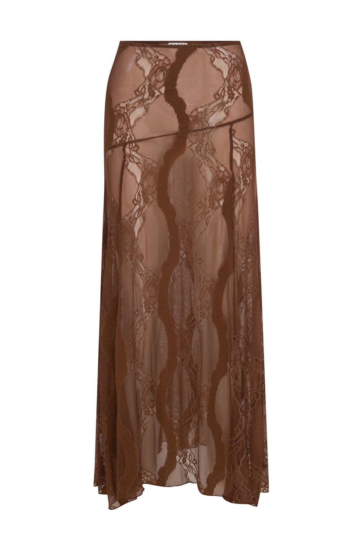 Mocha Mousse Lace Skirt