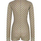 Checked Jumpsuit