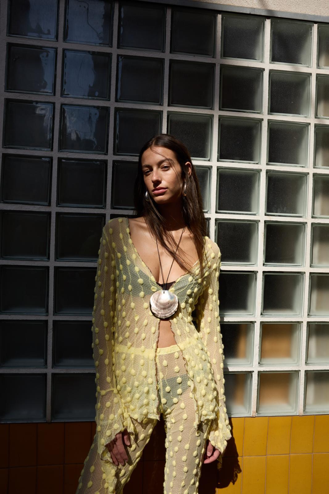 Yellow Debbie Lace Top