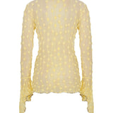 Yellow Debbie Lace Top