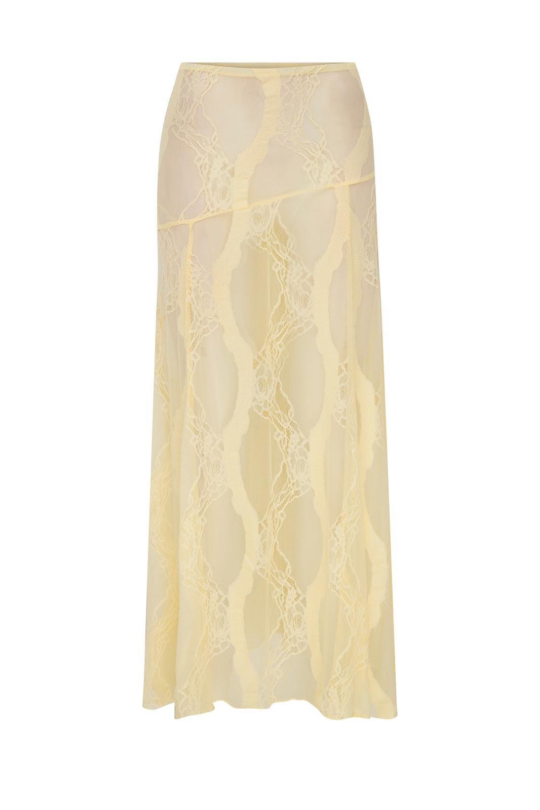 Yellow Lace Skirt